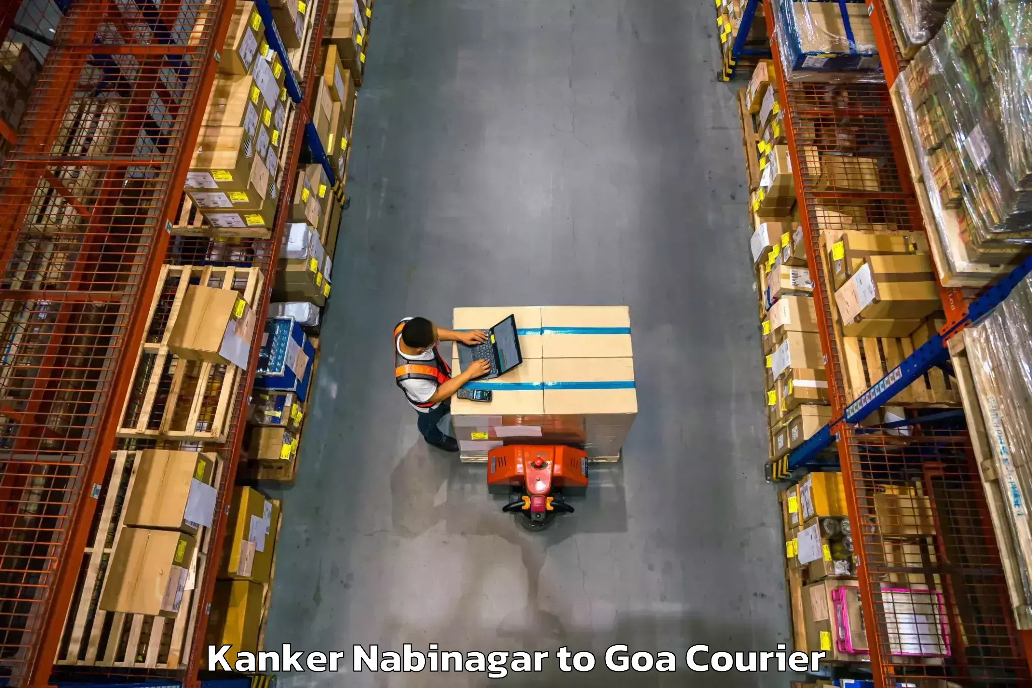 Online shipping calculator Kanker Nabinagar to Sanvordem