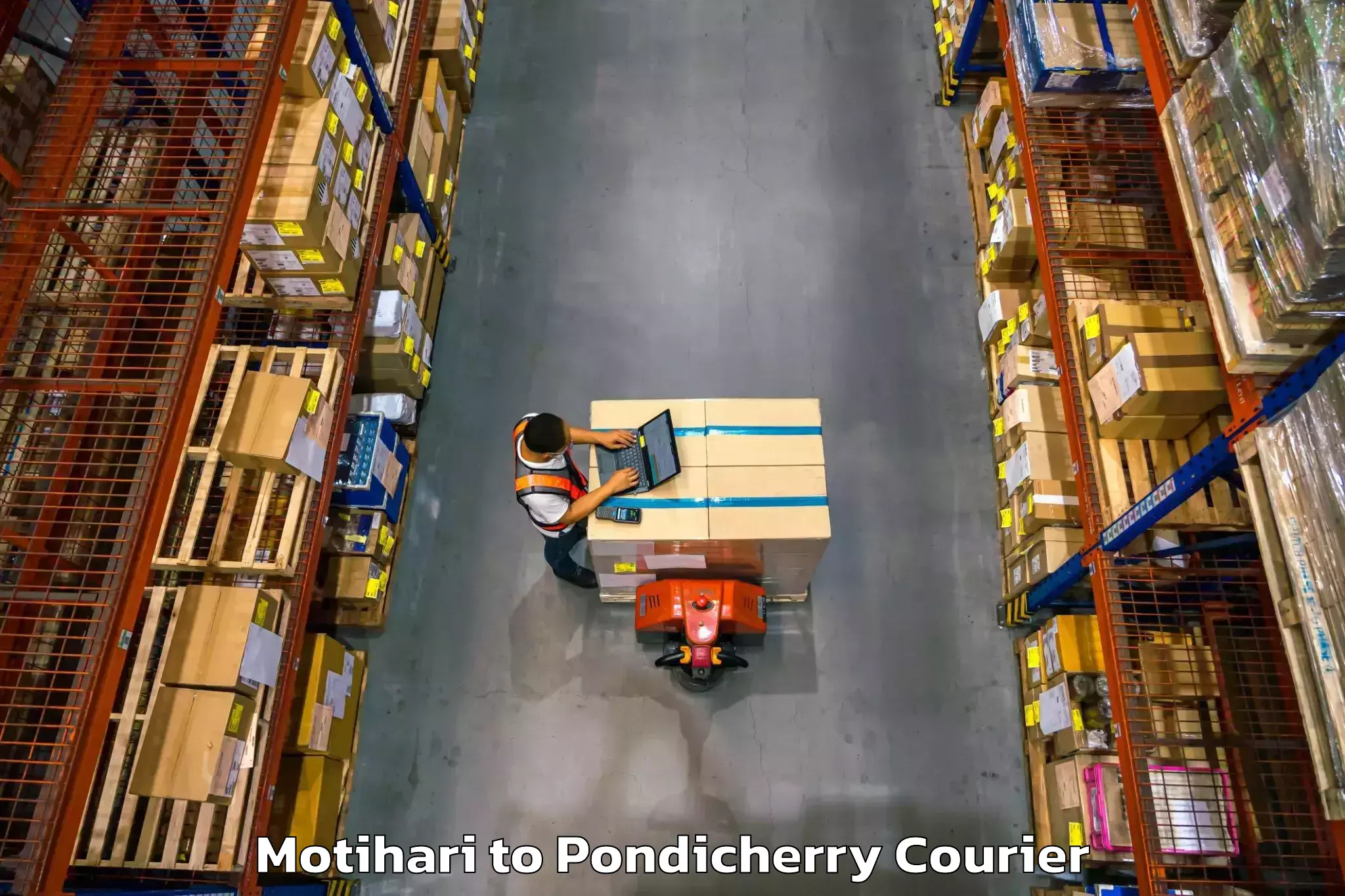 Overnight delivery Motihari to Pondicherry