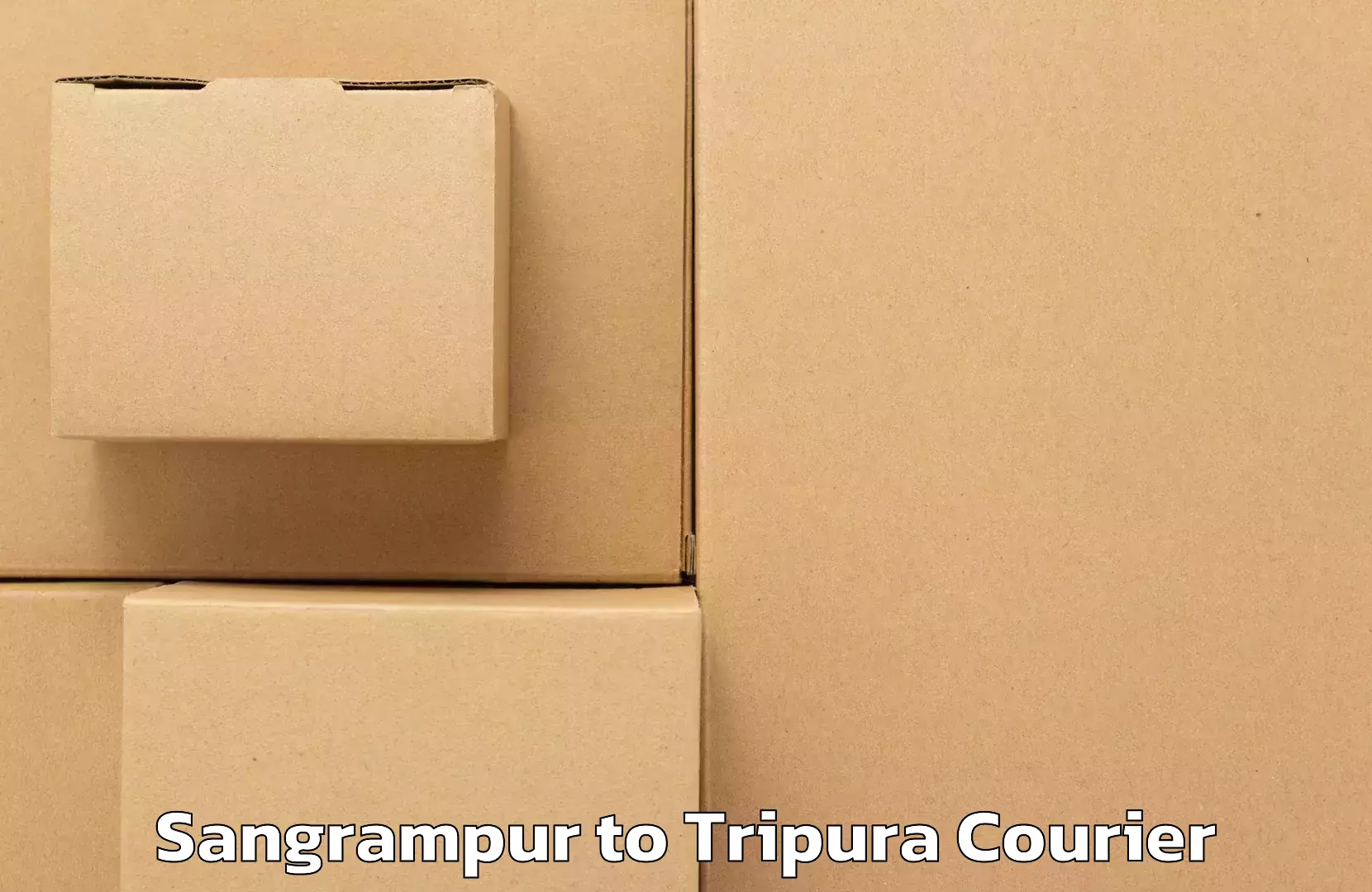 Custom courier packages Sangrampur to North Tripura