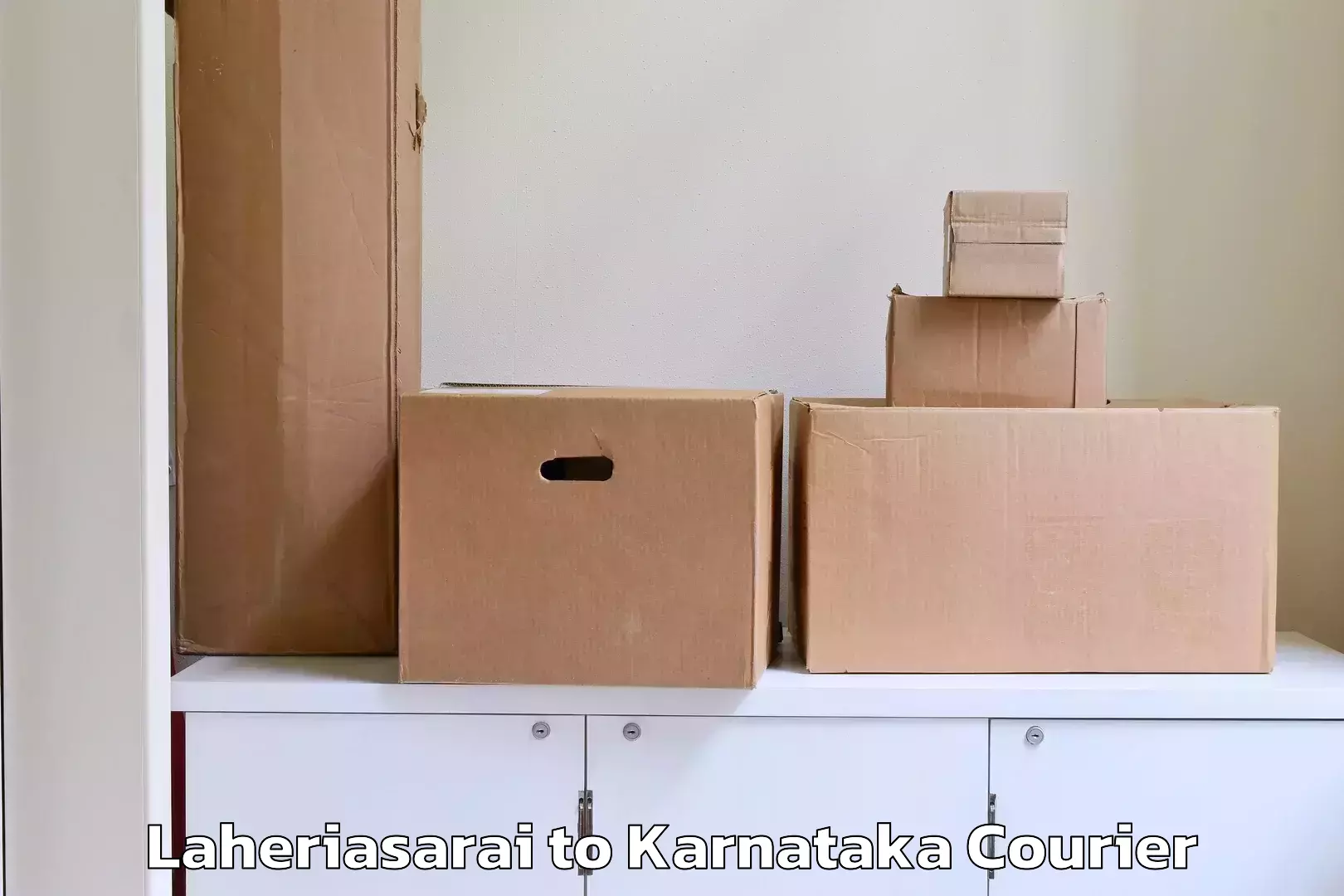 Small business couriers Laheriasarai to Harpanahalli