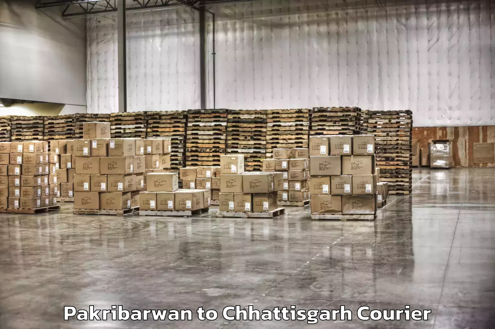 Nationwide shipping capabilities Pakribarwan to Chhattisgarh