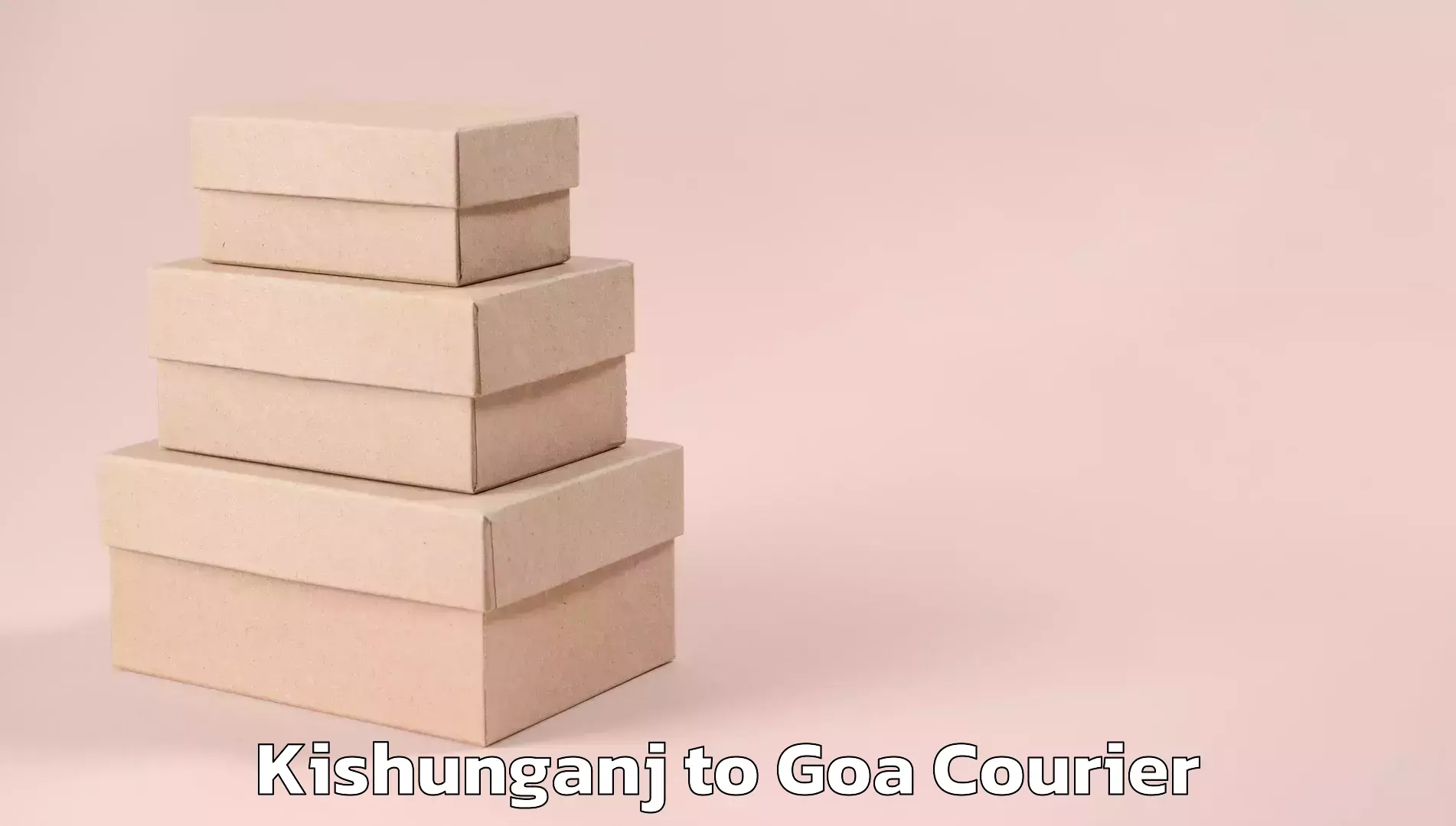 Local courier options Kishunganj to Goa University