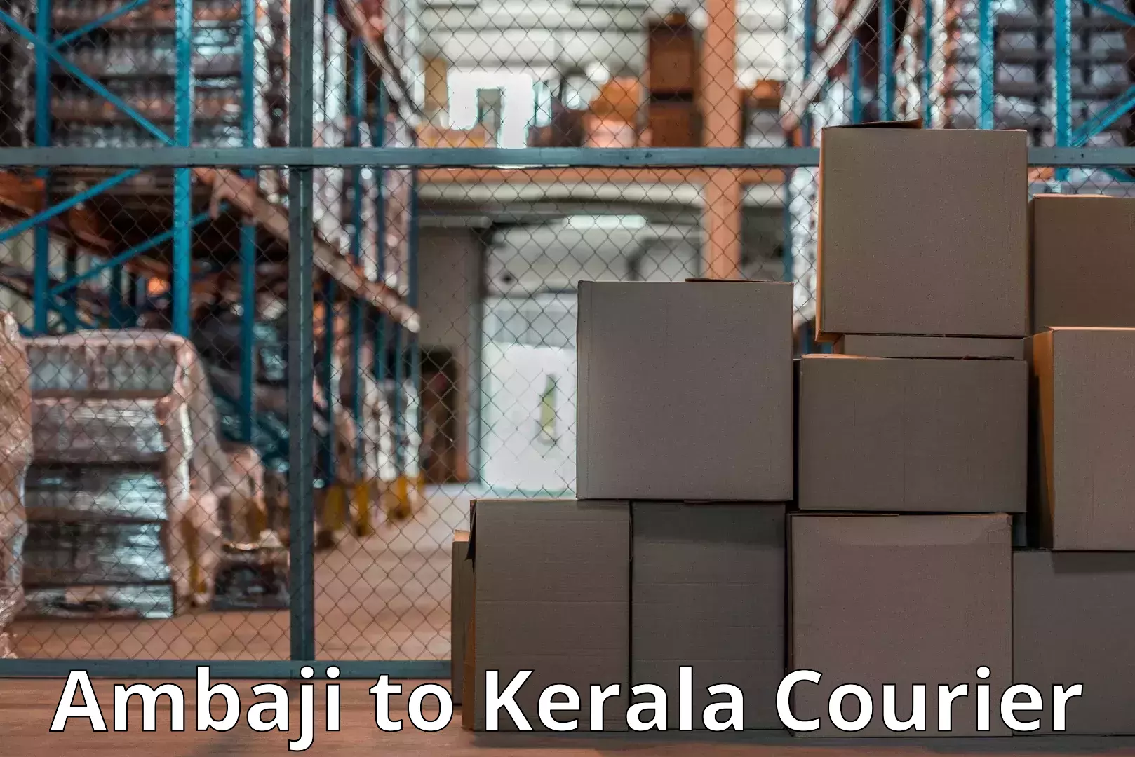 Home goods moving company Ambaji to Kerala