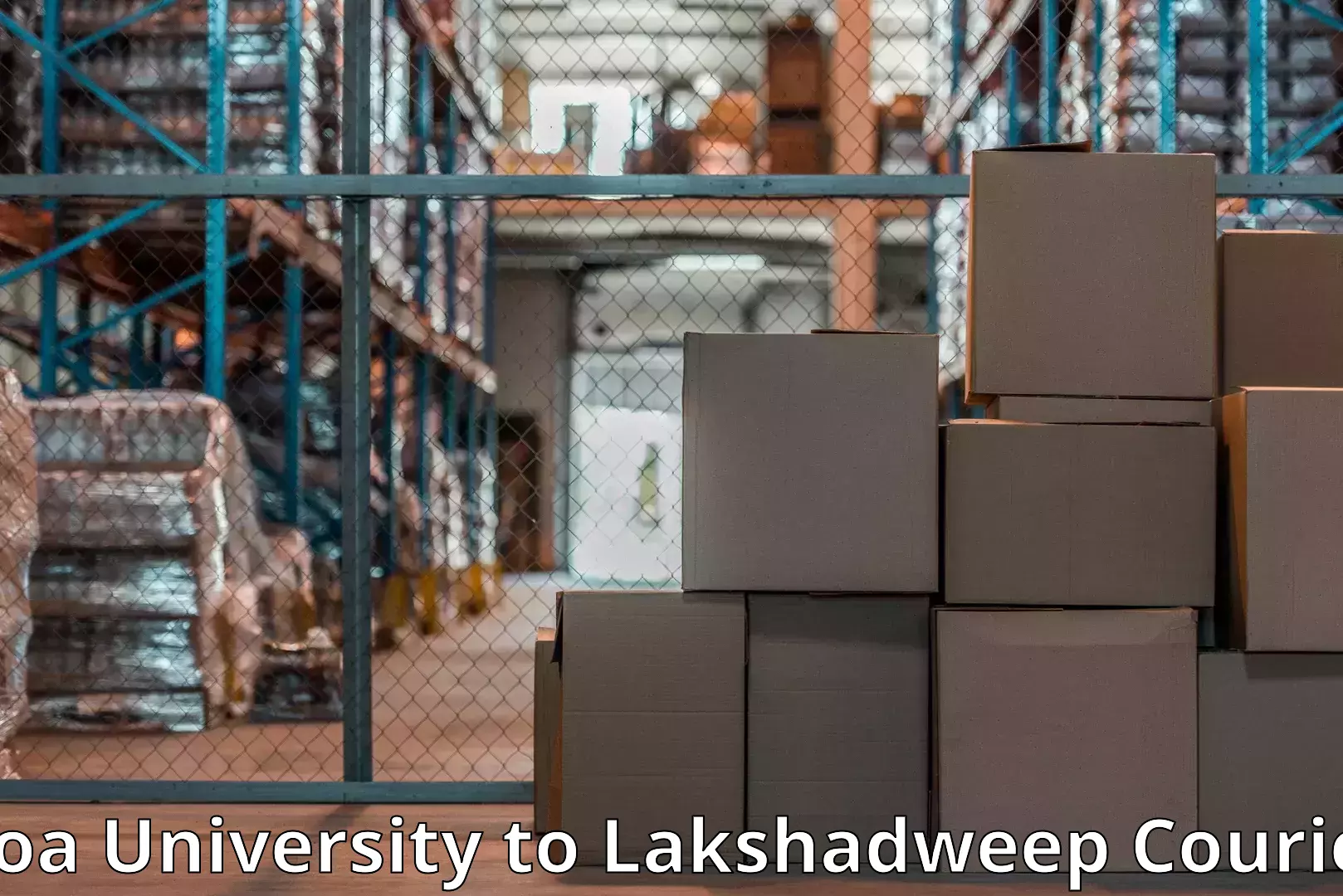 Household goods transport service in Goa University to Lakshadweep