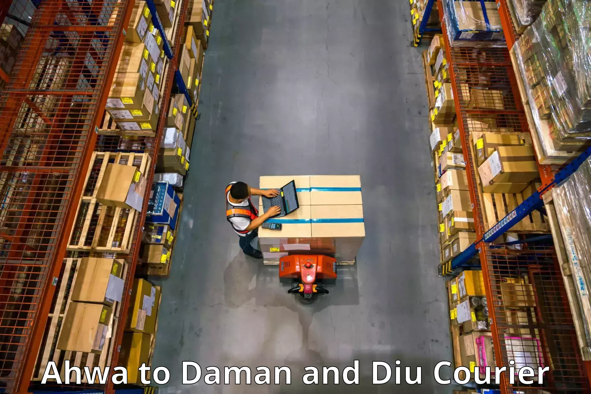 Efficient furniture transport Ahwa to Daman