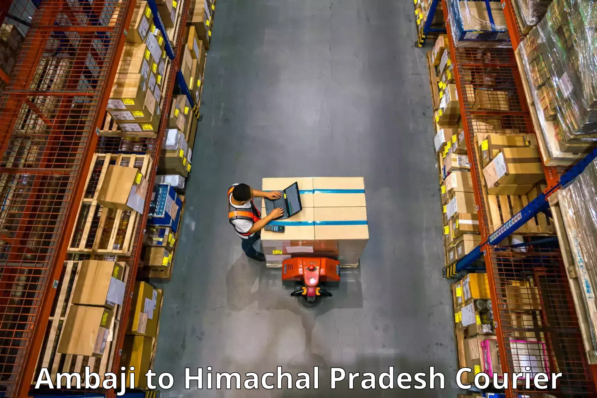 Professional movers and packers Ambaji to Hamirpur Himachal