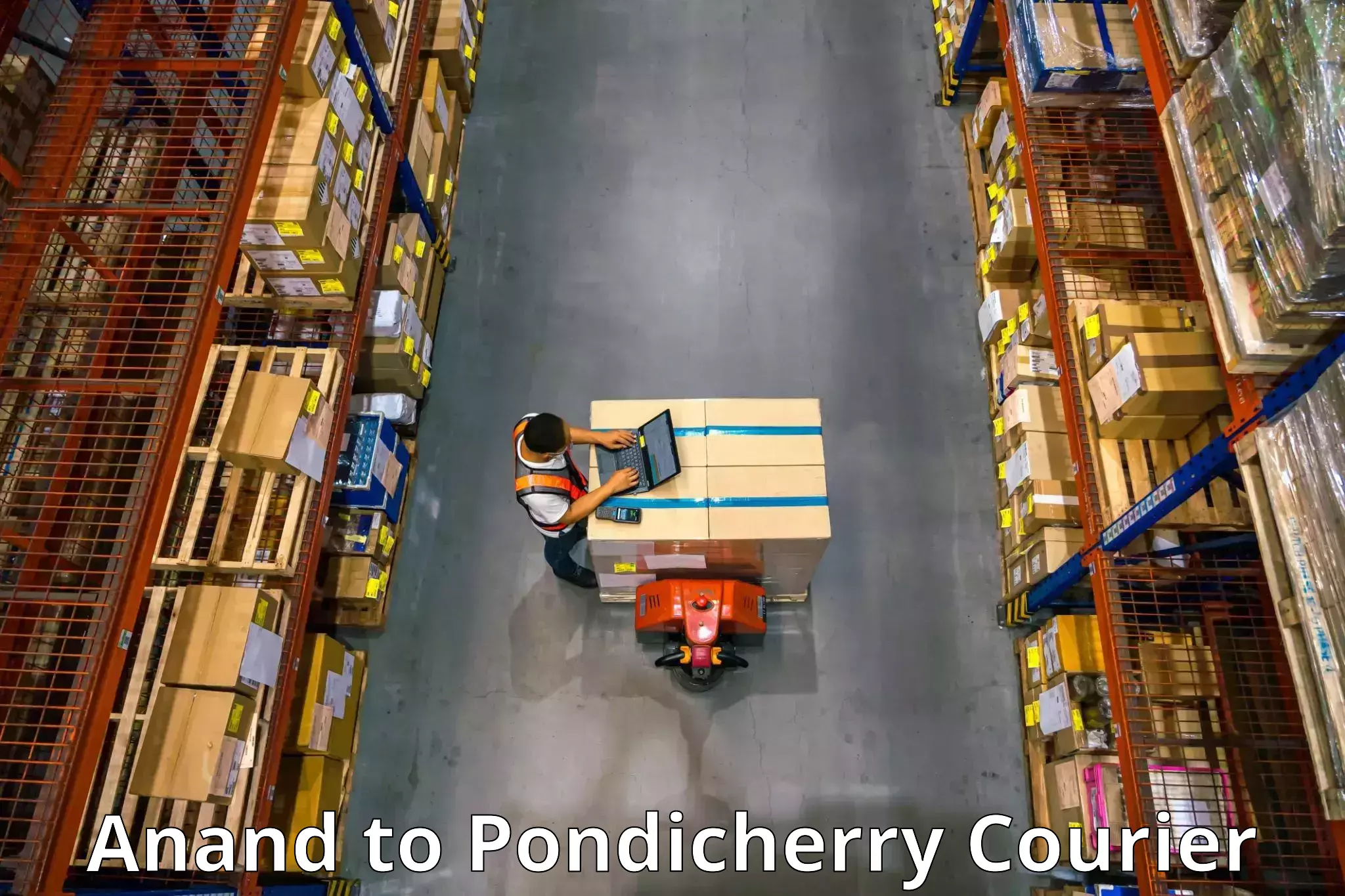 Smooth relocation services Anand to Pondicherry University