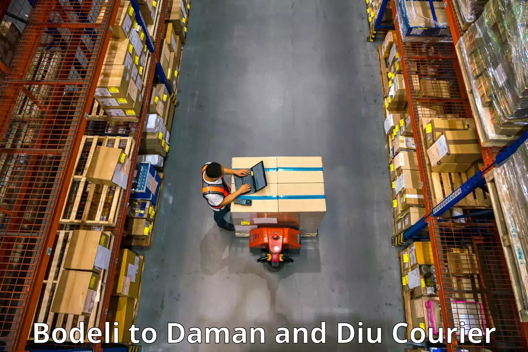 Household goods transporters Bodeli to Daman and Diu