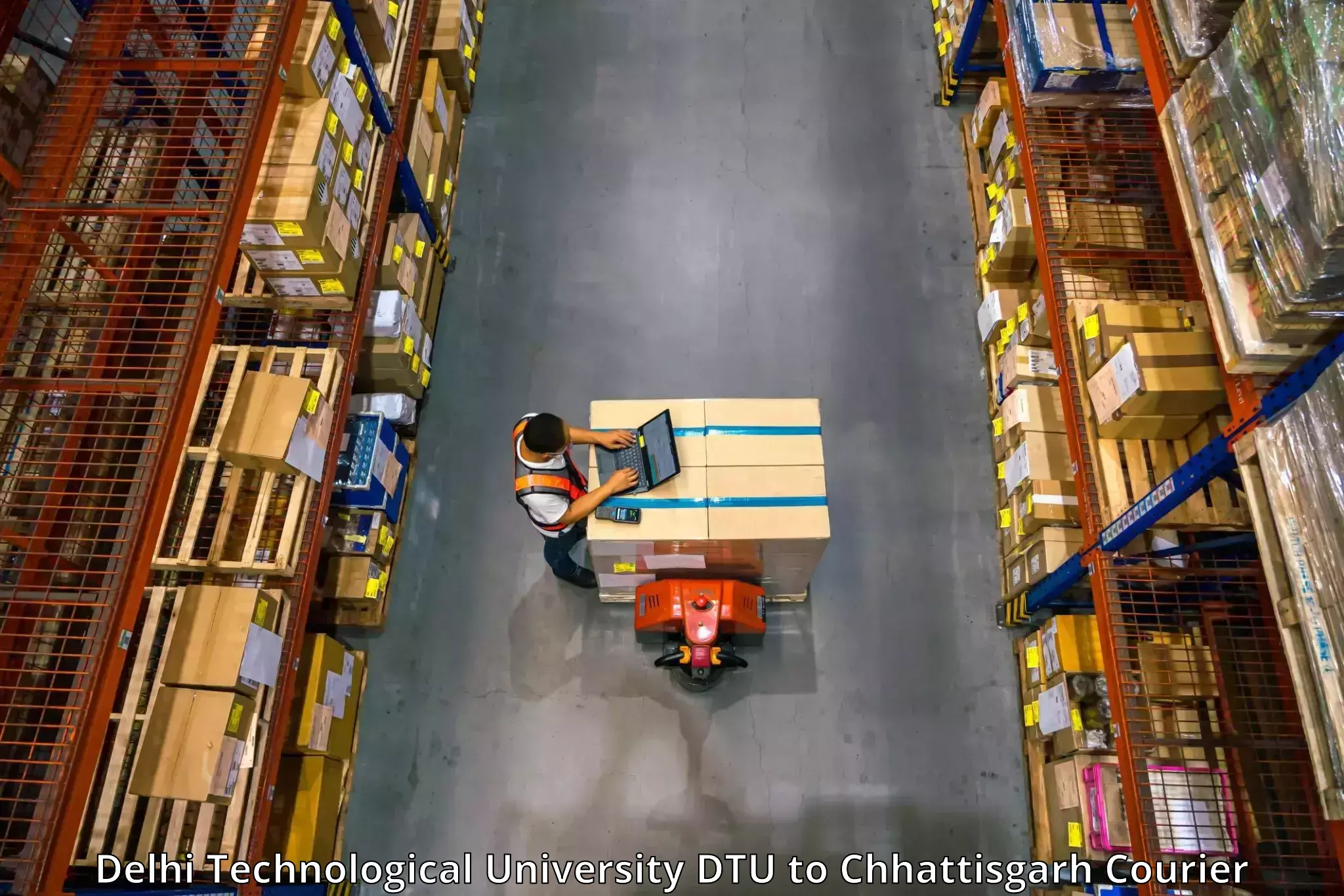 Furniture moving assistance Delhi Technological University DTU to Chhattisgarh