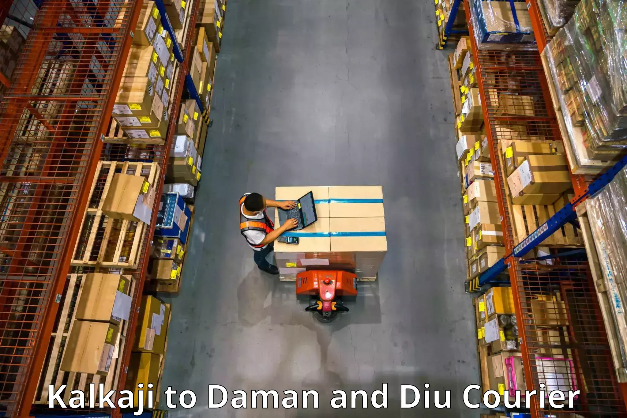 Professional furniture movers Kalkaji to Diu