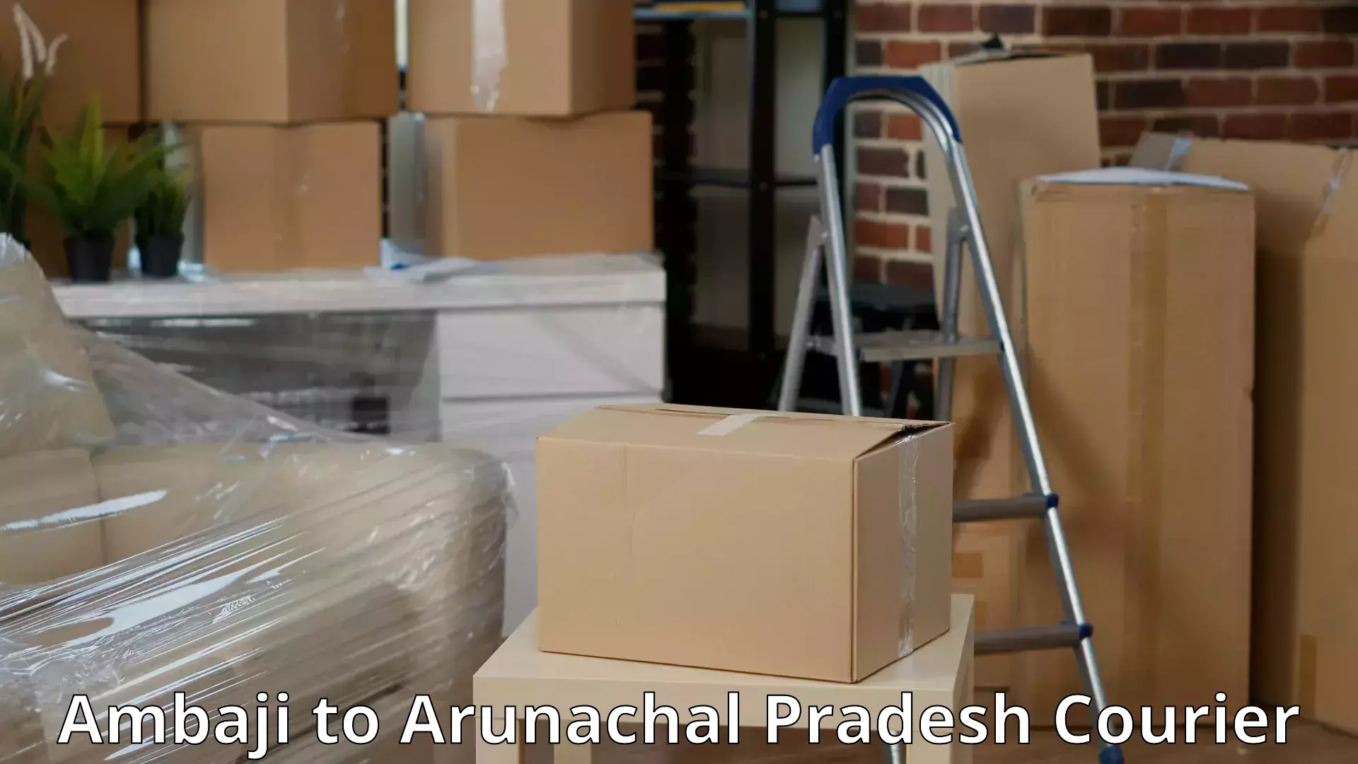 Moving and storage services in Ambaji to Lower Dibang Valley