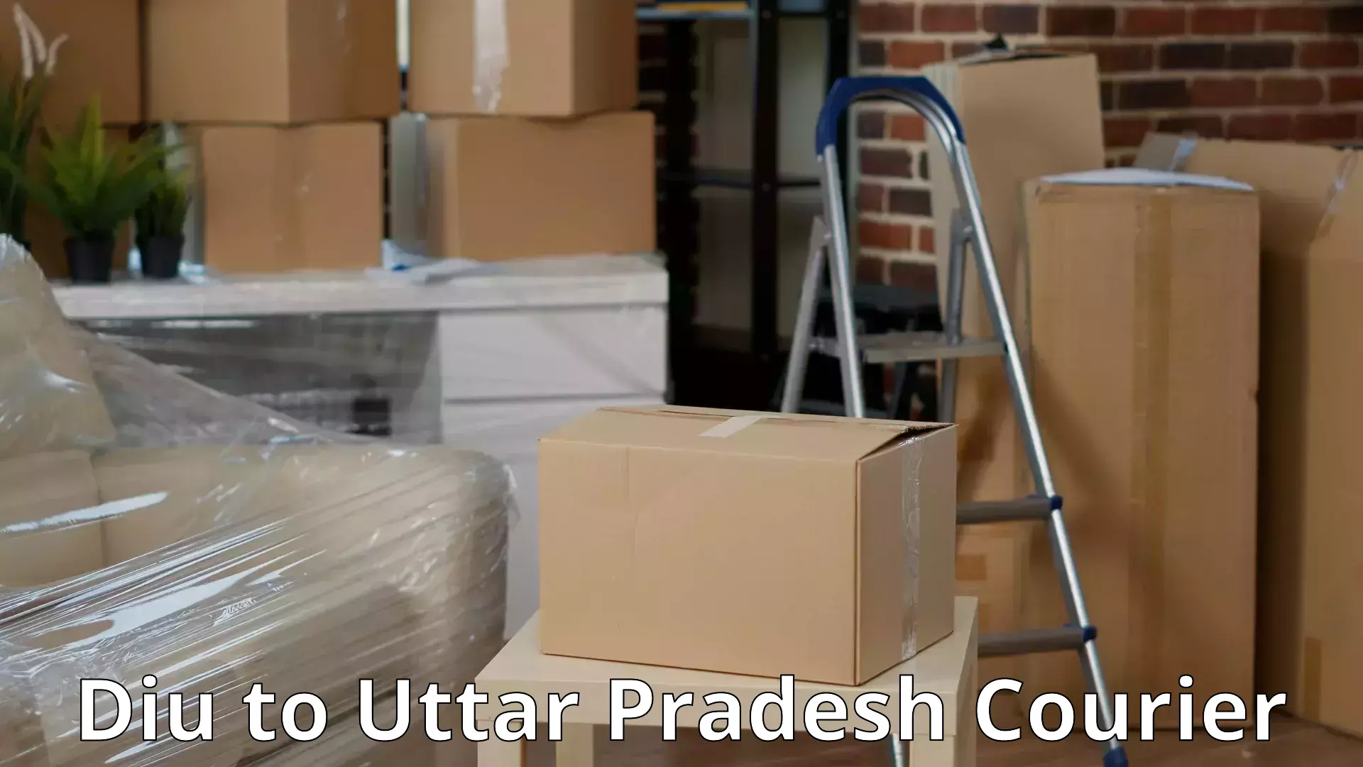 Budget-friendly moving services Diu to Uttar Pradesh