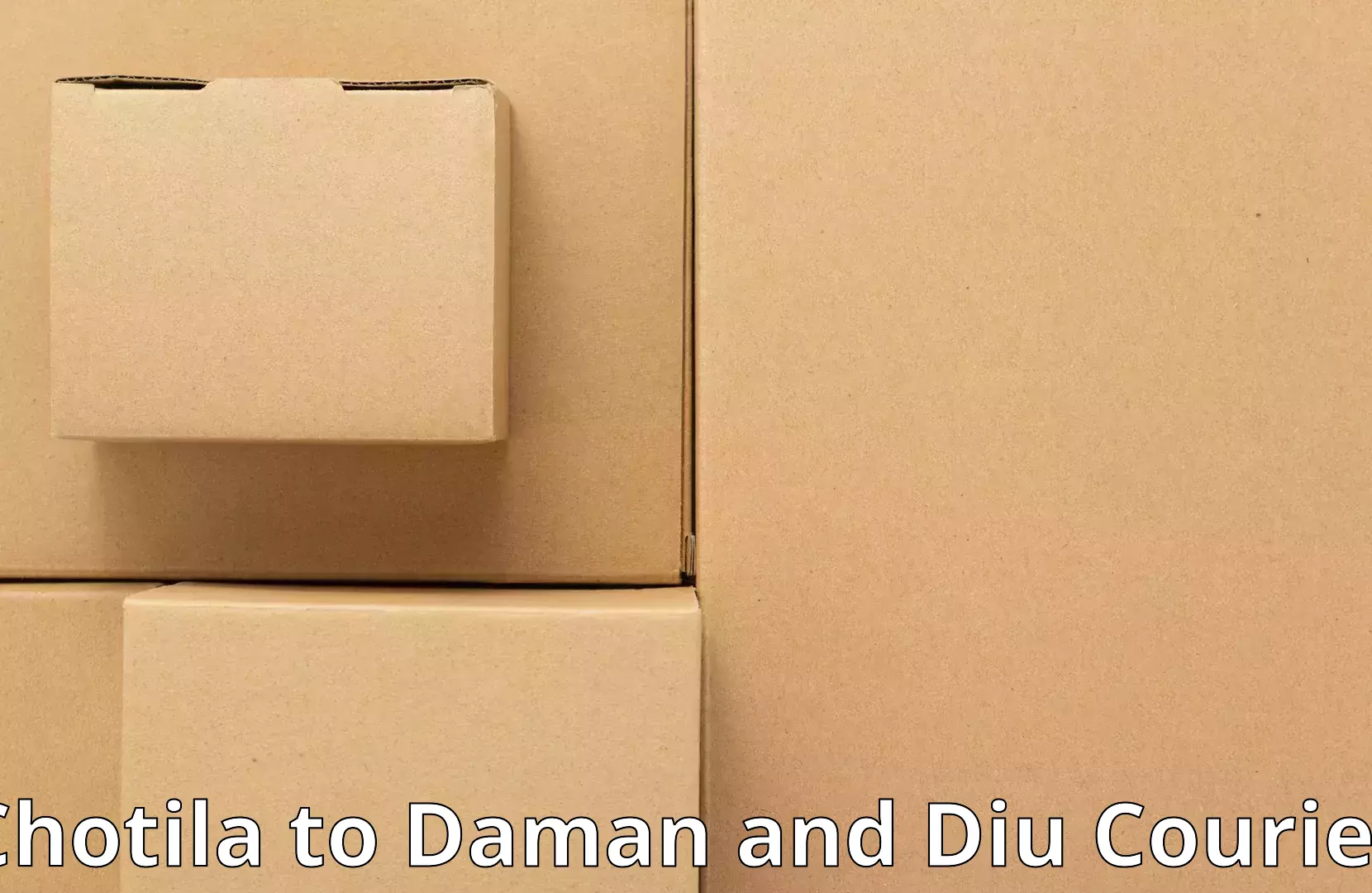 Professional moving company Chotila to Daman and Diu