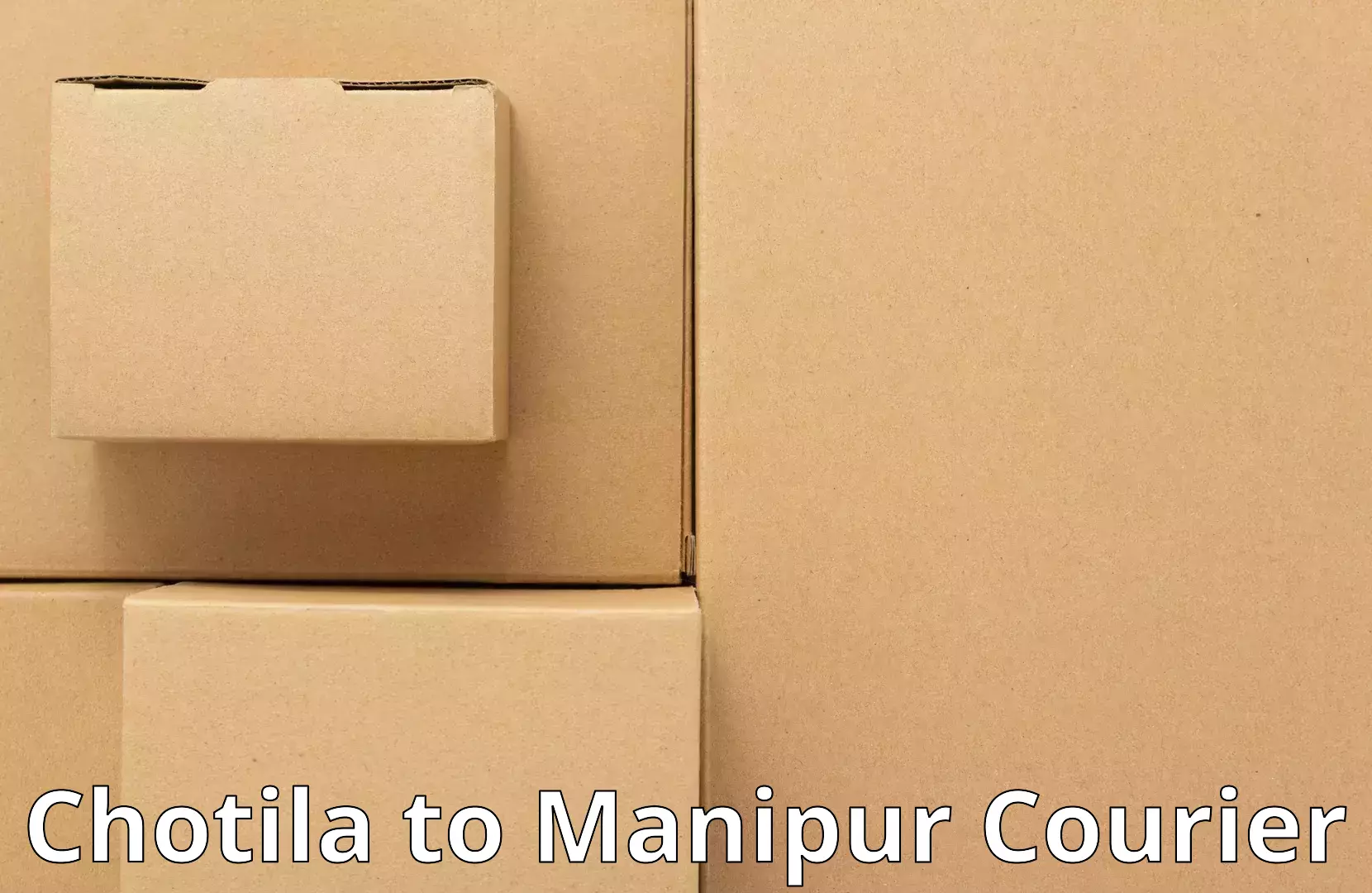 Household goods transport service Chotila to Manipur