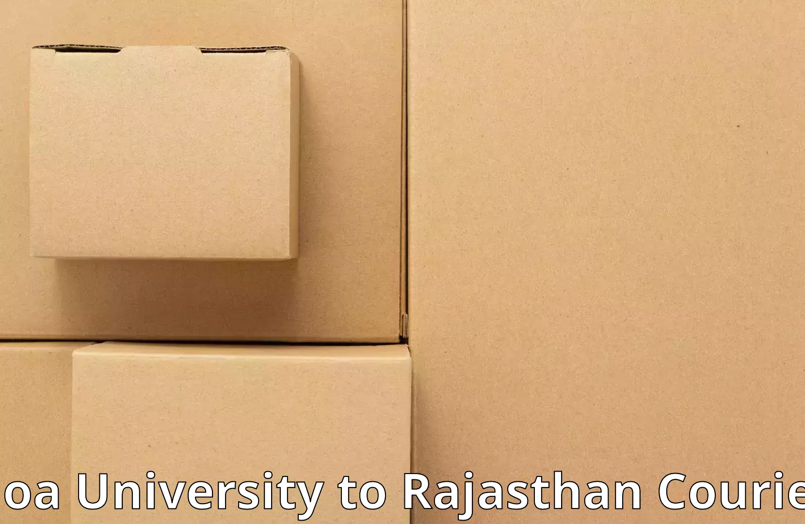 Household goods movers and packers Goa University to IIIT Kota