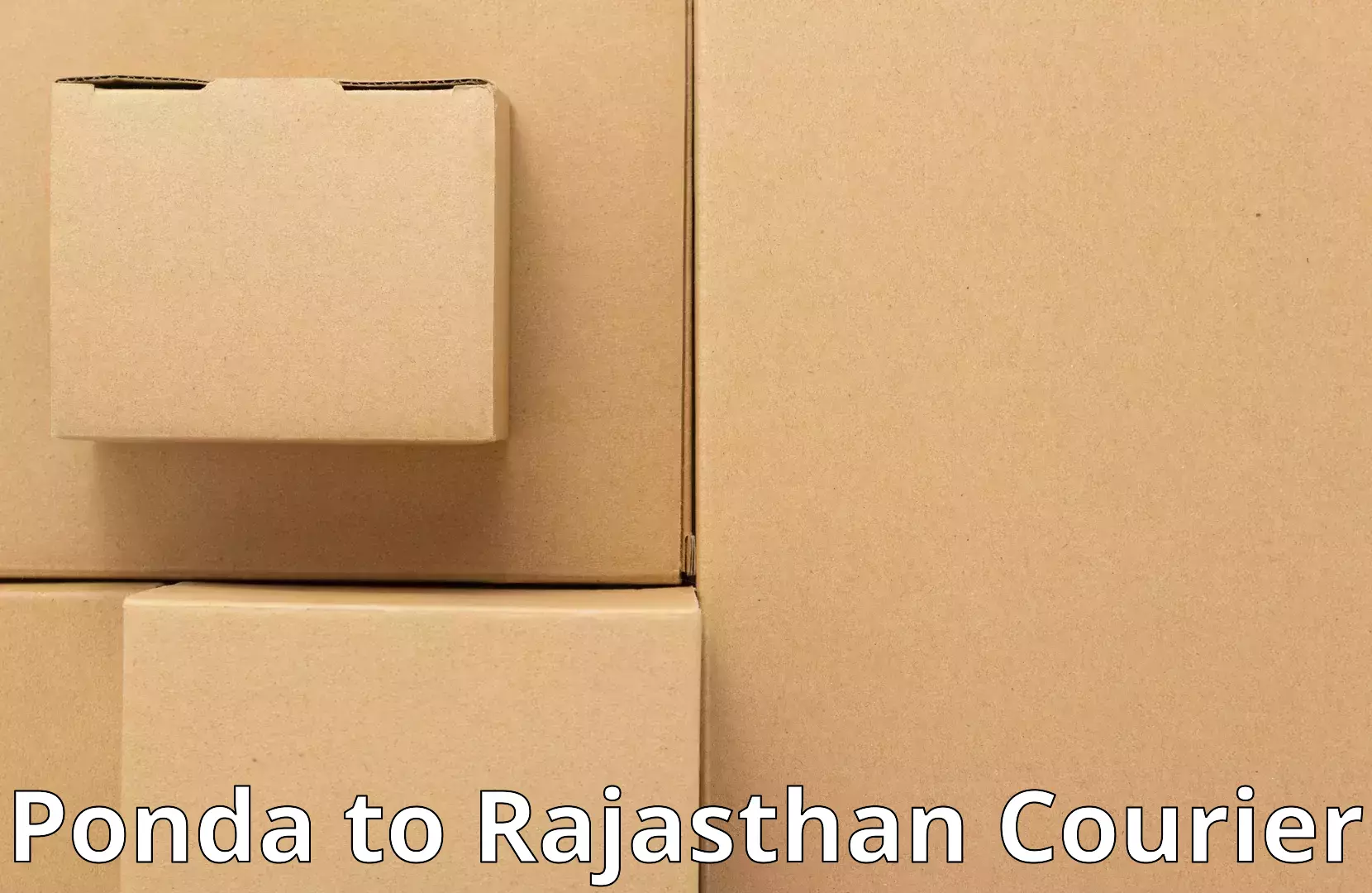 Expert household movers Ponda to Rajgarh Rajasthan
