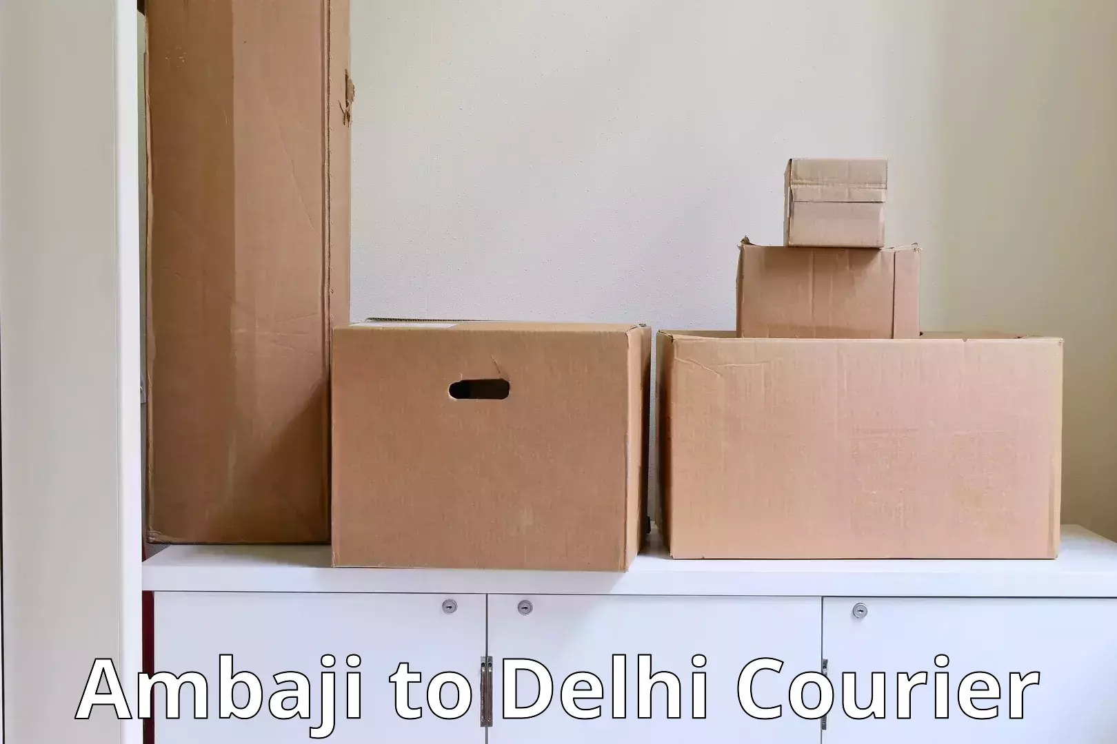 Furniture transport and storage Ambaji to Guru Gobind Singh Indraprastha University New Delhi