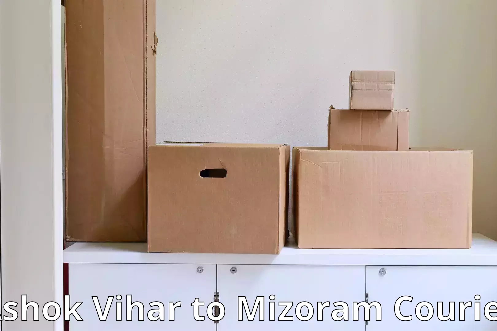 Comprehensive goods transport Ashok Vihar to Mizoram University Aizawl