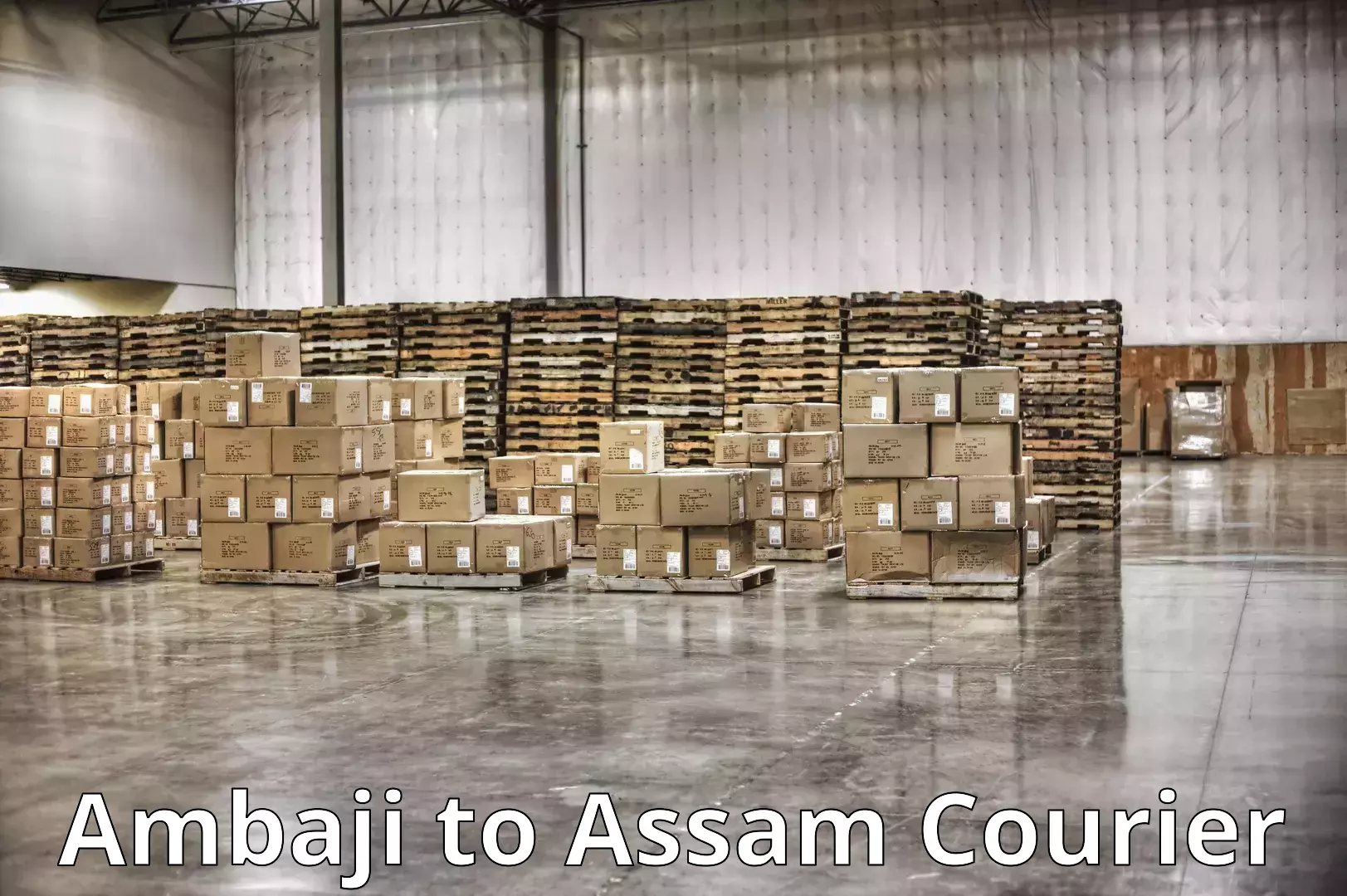 Safe home goods transport Ambaji to Assam