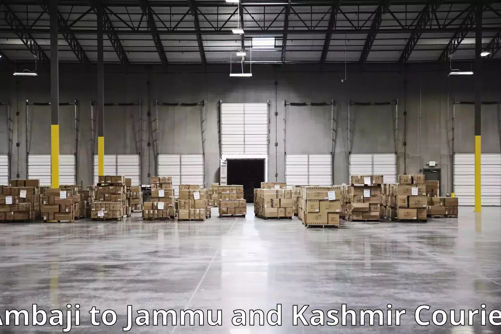 Household goods transport Ambaji to Jammu