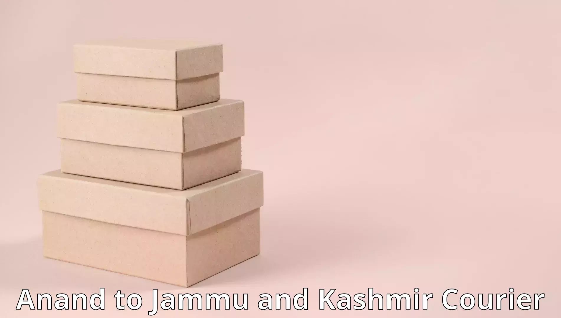 Furniture transport experts Anand to Jammu and Kashmir