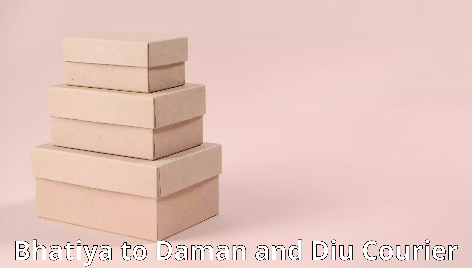 Full home relocation services Bhatiya to Daman and Diu