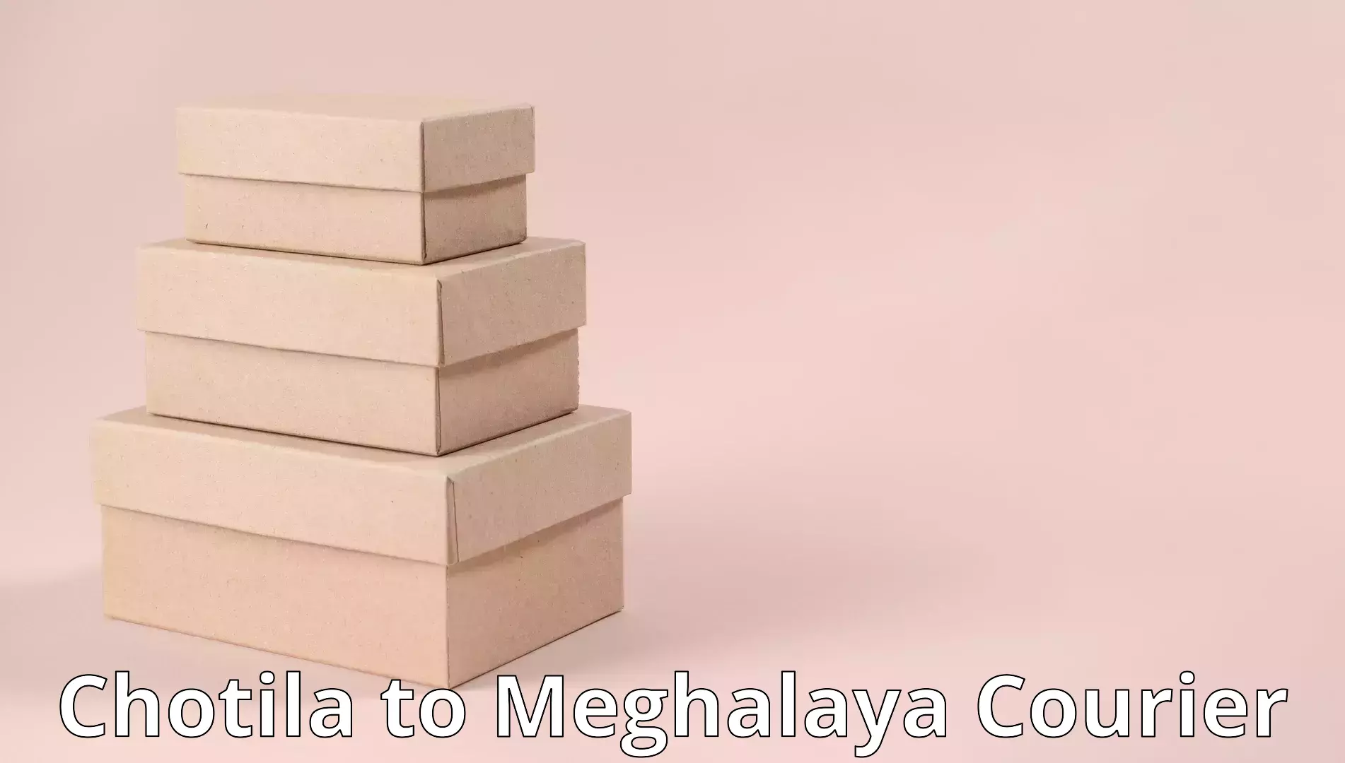 Household goods shipping in Chotila to Meghalaya