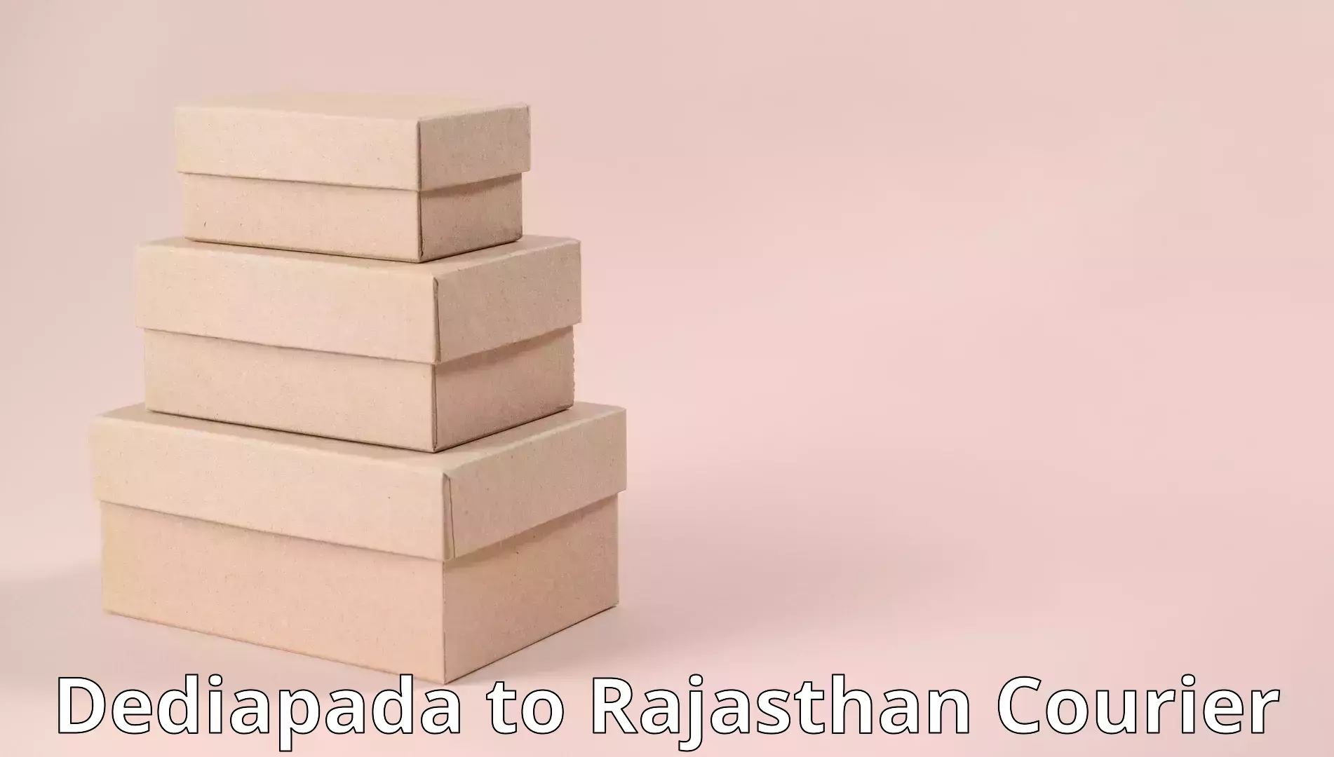 Home goods movers Dediapada to Rajasthan
