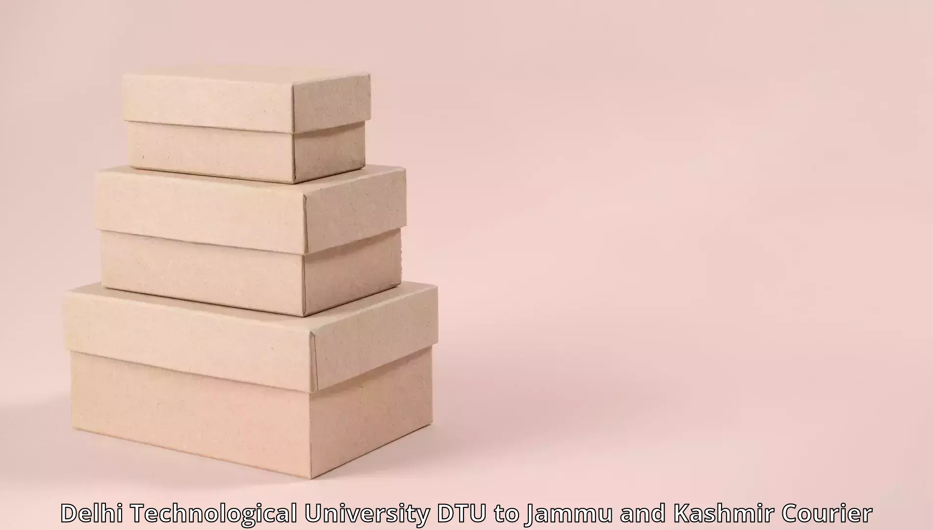 Nationwide household movers in Delhi Technological University DTU to Jammu and Kashmir
