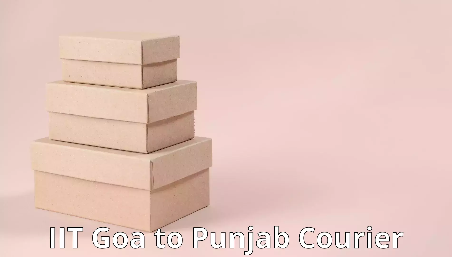 Household goods movers IIT Goa to Punjab