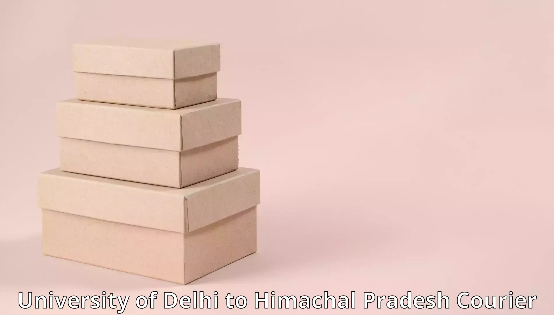 Custom moving plans in University of Delhi to Himachal Pradesh