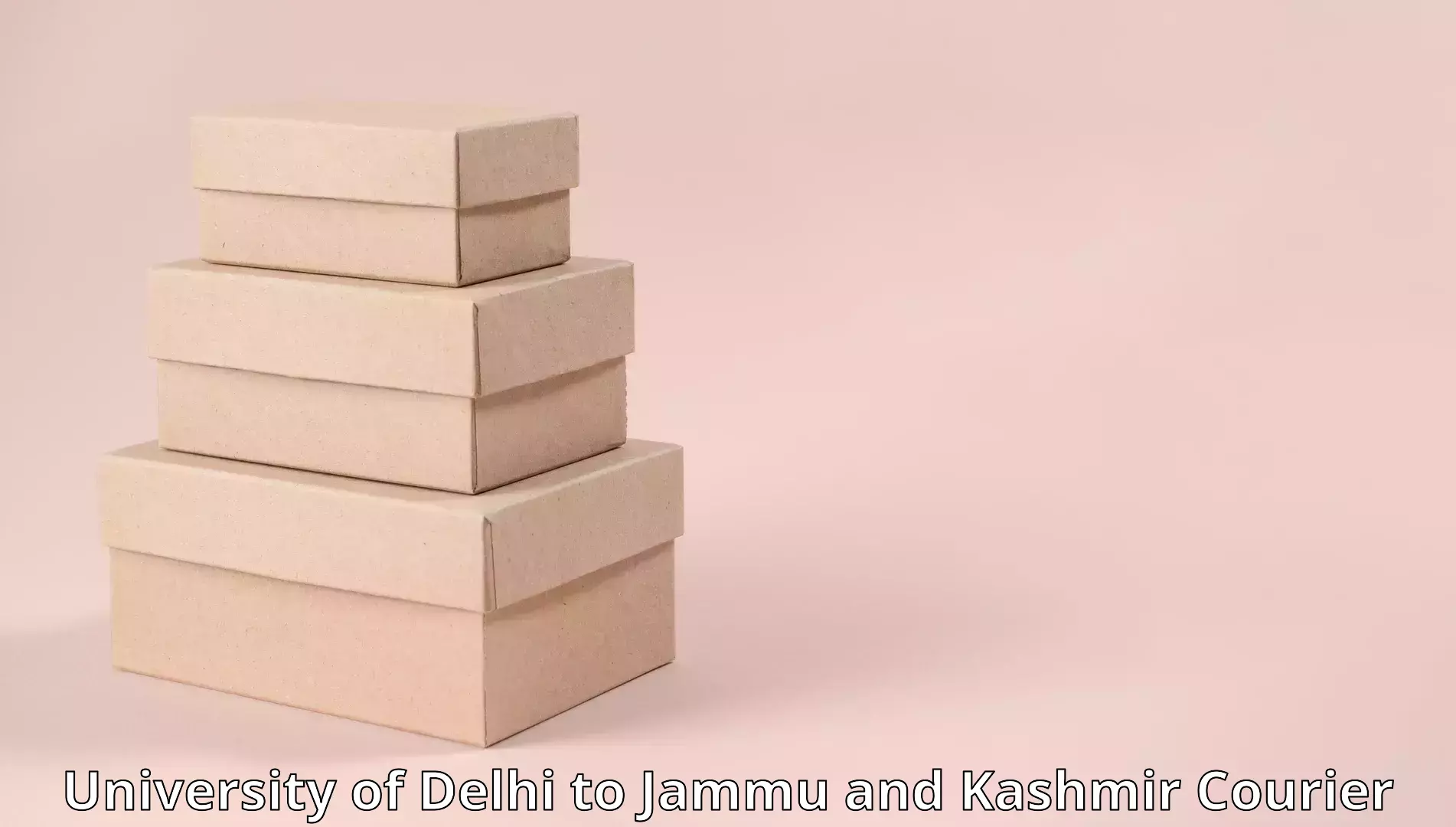 Furniture moving assistance University of Delhi to Jammu and Kashmir