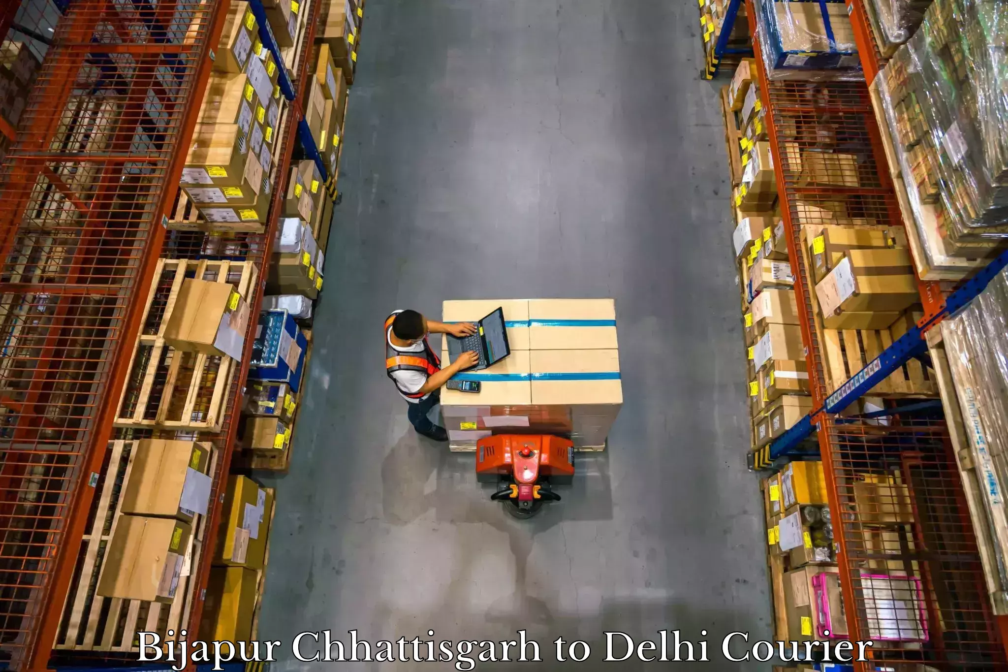 Baggage courier calculator Bijapur Chhattisgarh to University of Delhi
