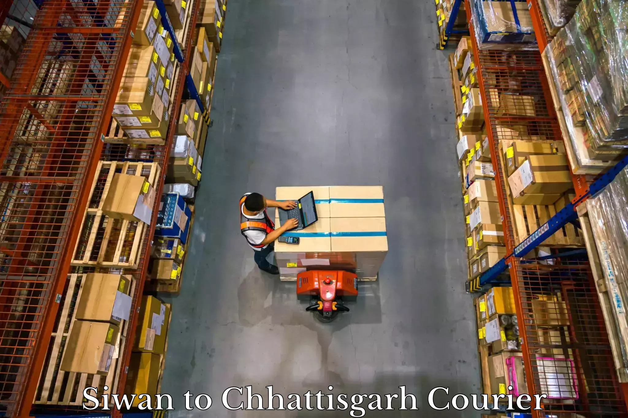 Electronic items luggage shipping in Siwan to Chhattisgarh