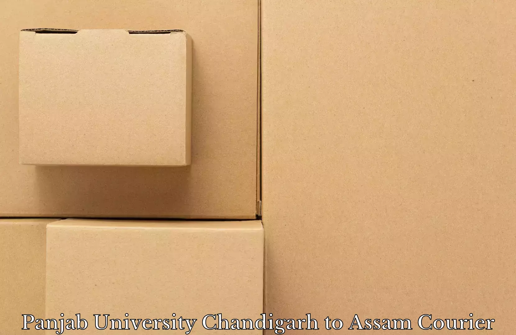 Baggage courier pricing Panjab University Chandigarh to Assam