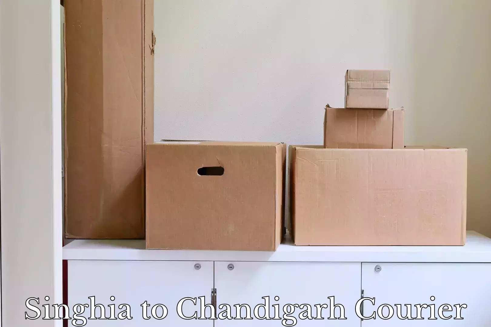 Luggage transport schedule Singhia to Chandigarh
