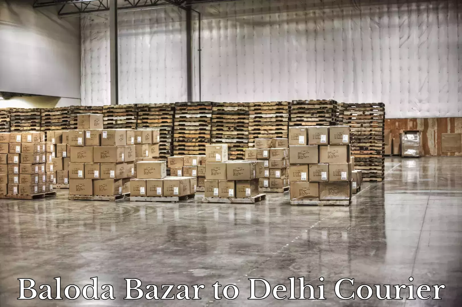 Efficient baggage transport Baloda Bazar to Sansad Marg