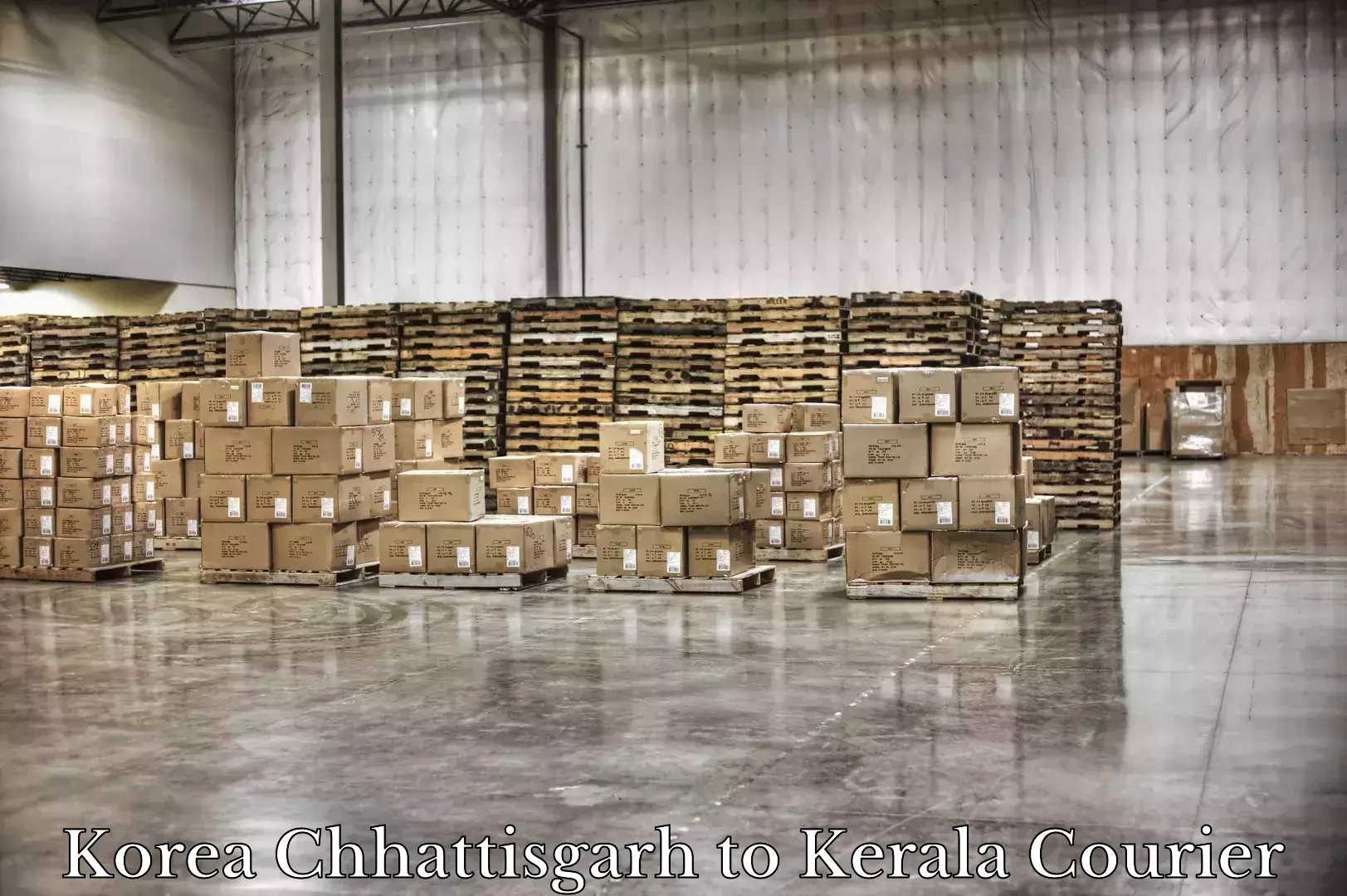 Luggage shipment tracking in Korea Chhattisgarh to Nallepilly