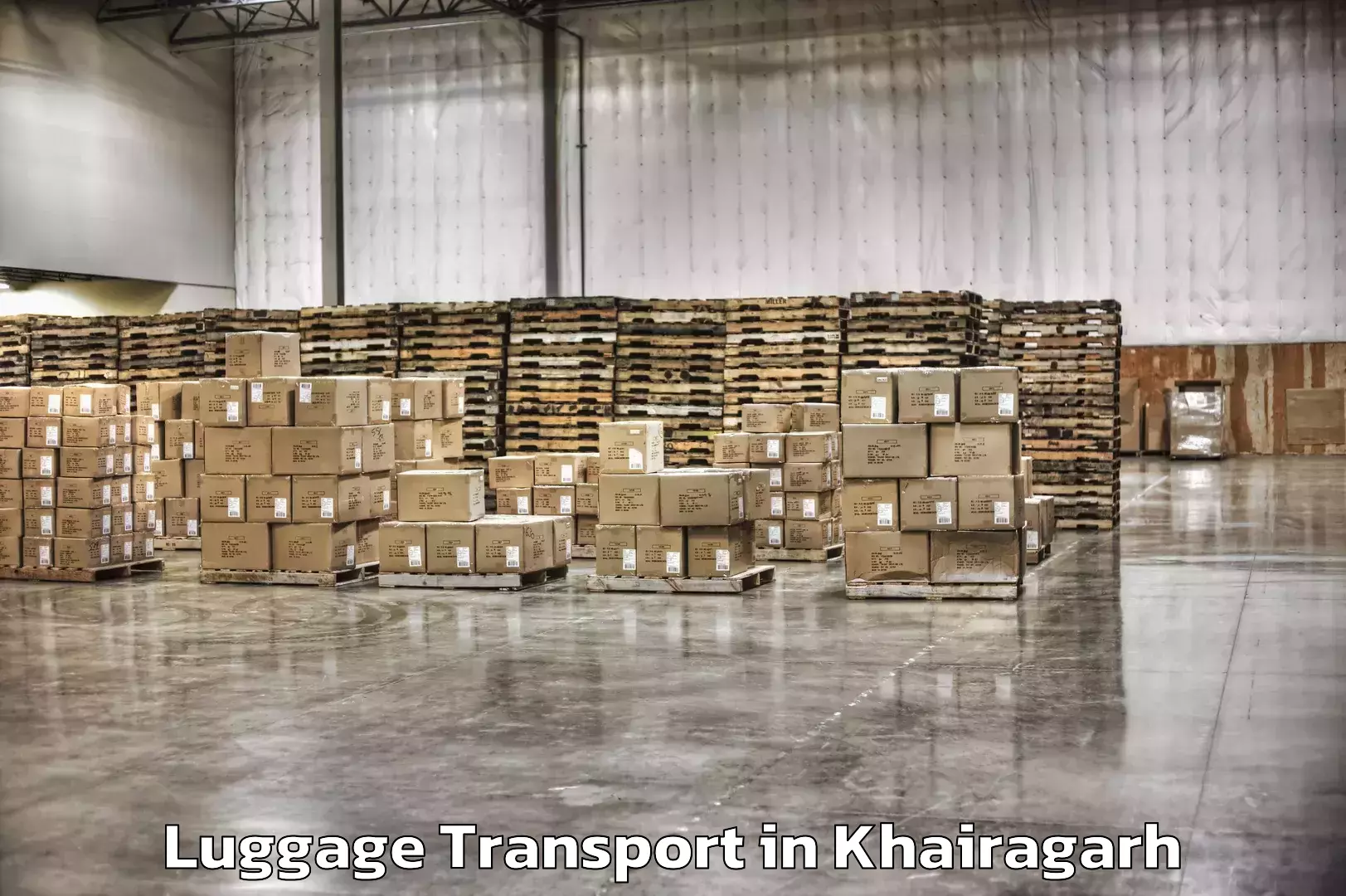 Luggage shipping logistics in Khairagarh