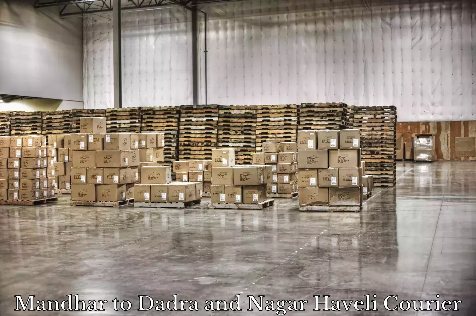 Luggage storage and delivery Mandhar to Silvassa