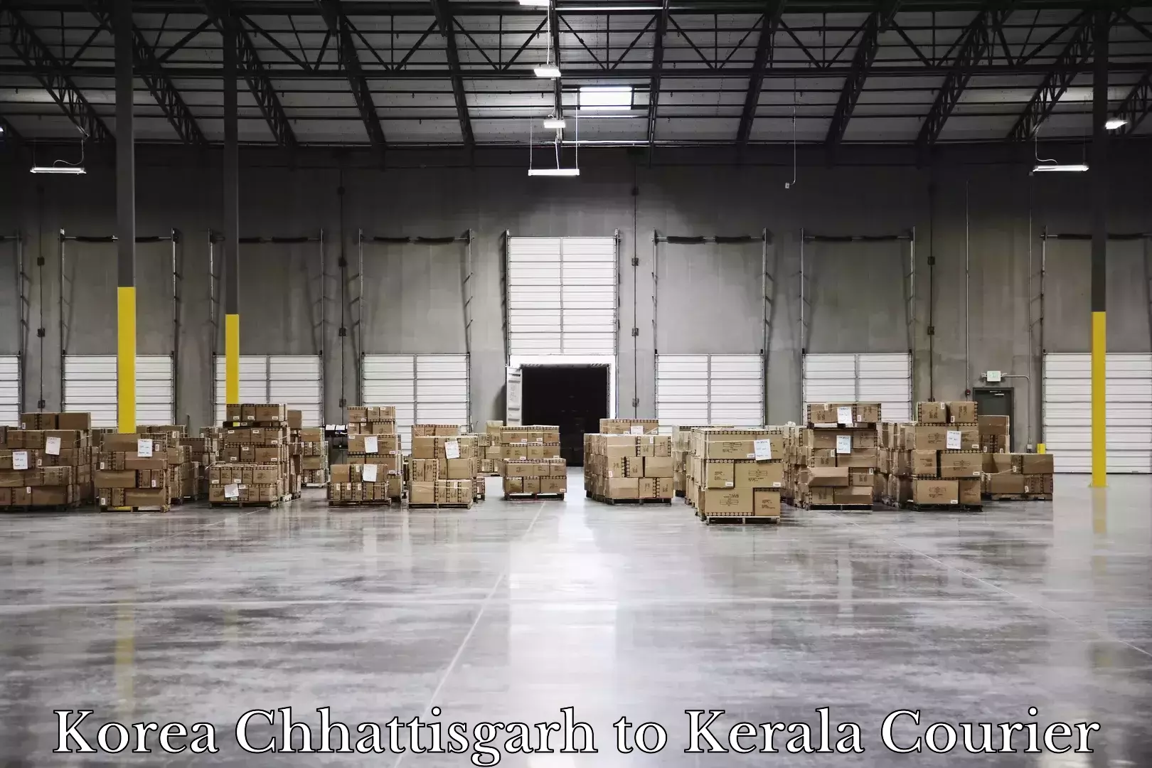 Electronic items luggage shipping Korea Chhattisgarh to Kanjiramattom