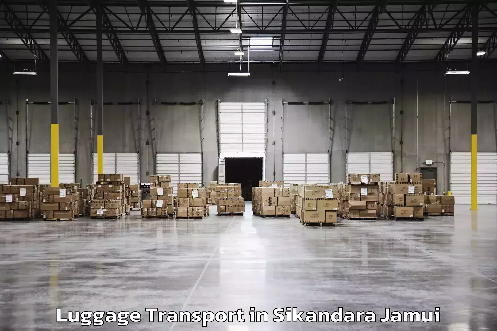 Luggage delivery operations in Sikandara Jamui