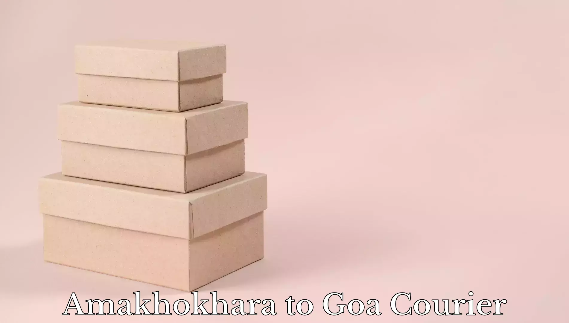 Luggage shipping rates calculator Amakhokhara to Goa University