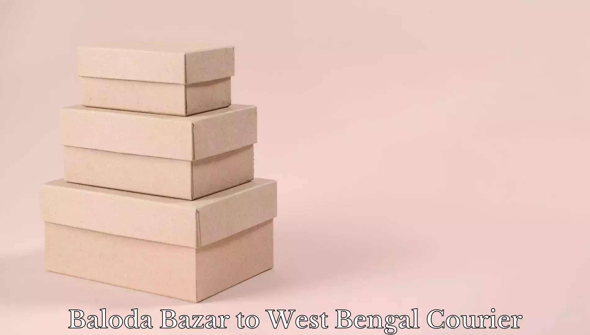 Door-to-door baggage service Baloda Bazar to Calcutta University Kolkata