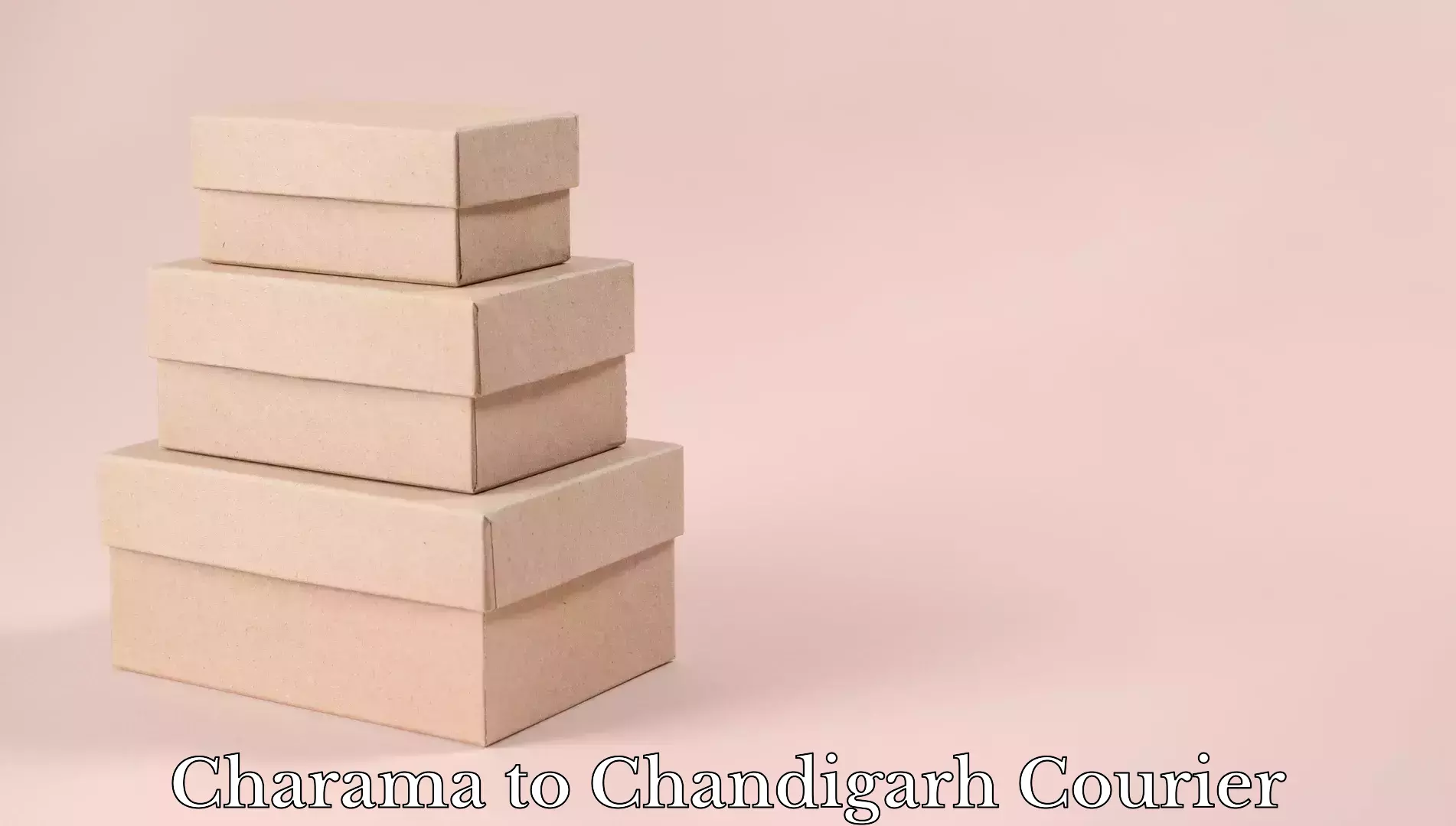 Baggage delivery planning Charama to Chandigarh