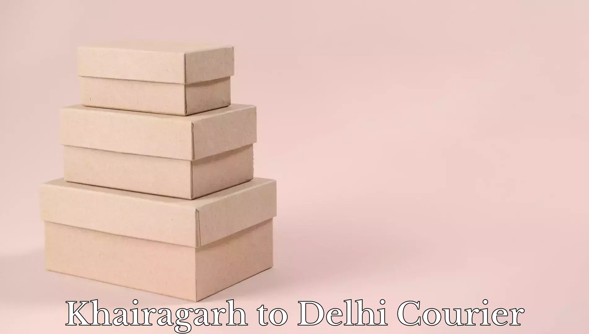 Luggage transfer service Khairagarh to Delhi