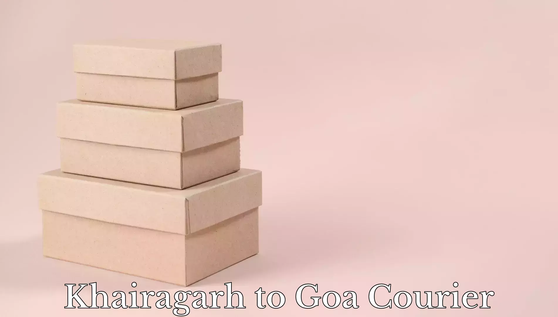 Heavy luggage shipping Khairagarh to IIT Goa