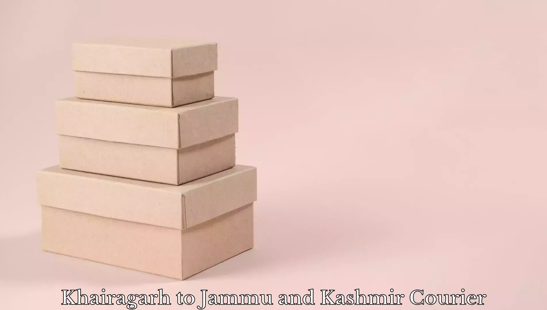 Baggage shipping advice Khairagarh to Jammu