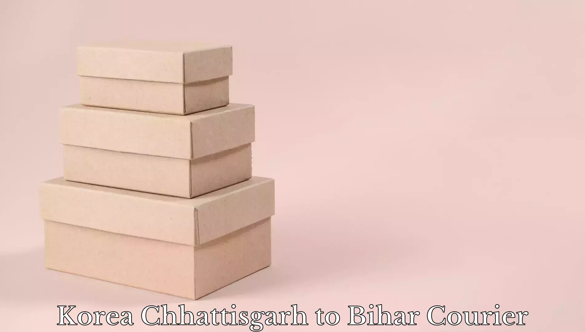 Baggage shipping rates calculator Korea Chhattisgarh to Benipur