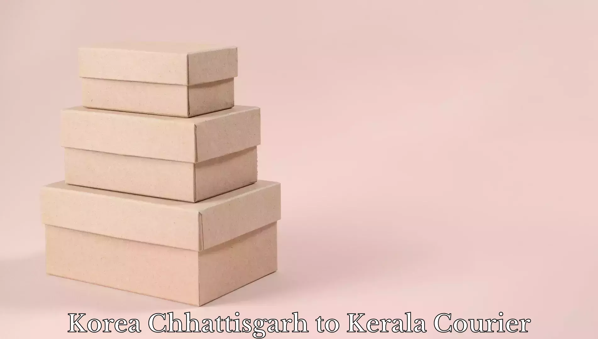 Luggage shipping efficiency Korea Chhattisgarh to Kuttikol